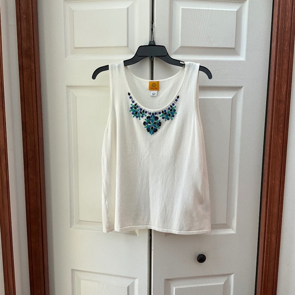 Ruby Road beaded tank - Picture 1 of 3